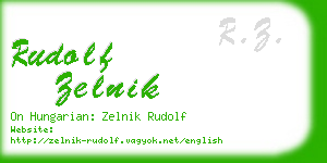 rudolf zelnik business card